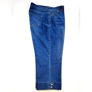 Bandolino Mandie Stretch Crop Capri Denim Womens Size 10